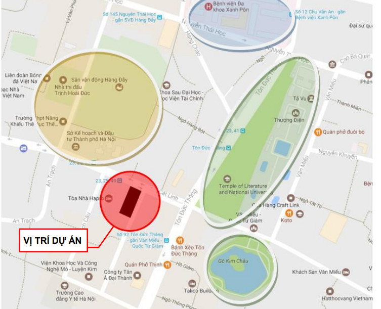 Vị trí đắc địa của Dự án 11a Cát Linh